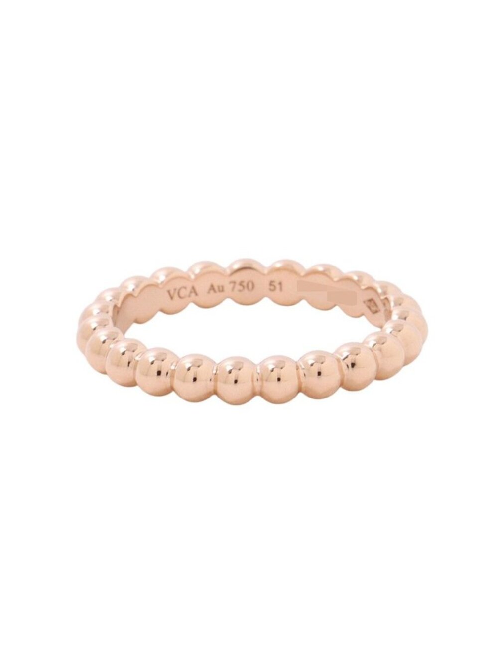 Van Cleef & Arpels Ring Perlee Gold Pearl Medium 18k Pink